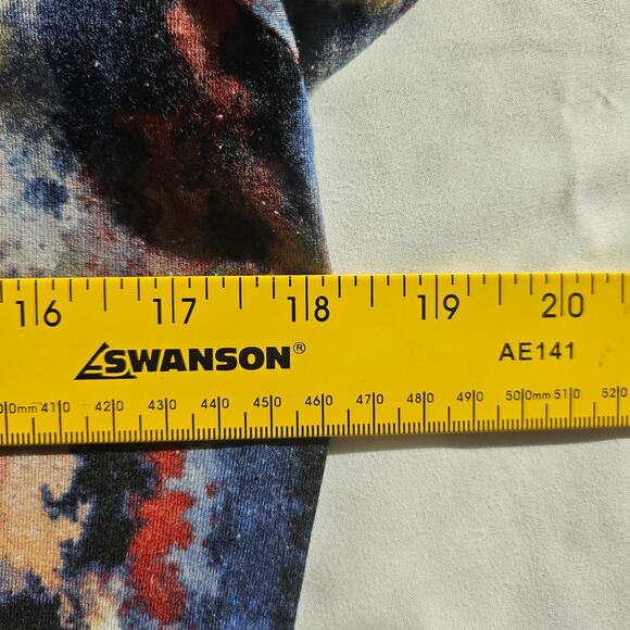 Philosophy Size Sm Abstract Print Asymmetrical Hem Tunic Top Multicolor Stretch - Picture 7 of 9